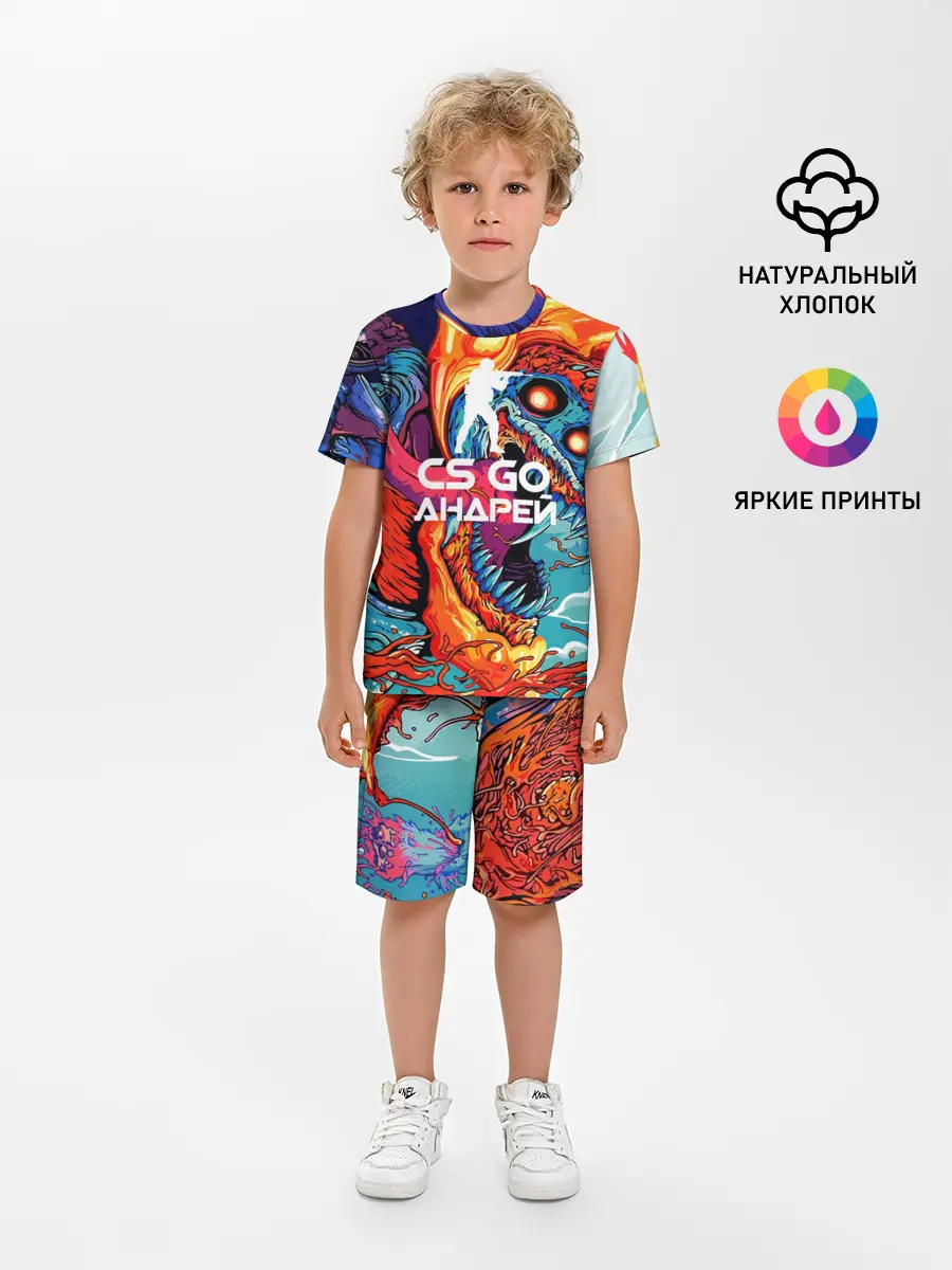 Детская пижама с шортами / Андрей в стиле CS GO