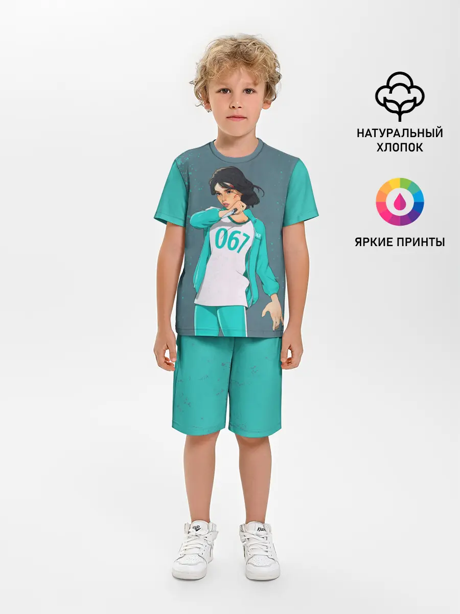 Детская пижама с шортами / 067 | Кан Сэ Бёк с ножом