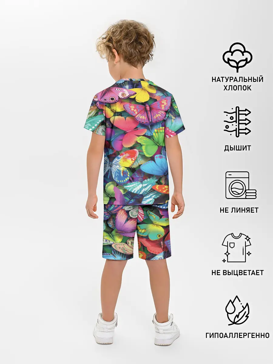 Детская пижама с шортами / Радужный рой