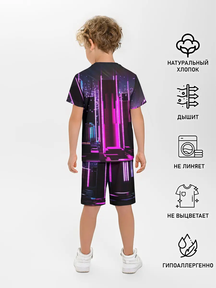 Детская пижама с шортами / PINK CITY
