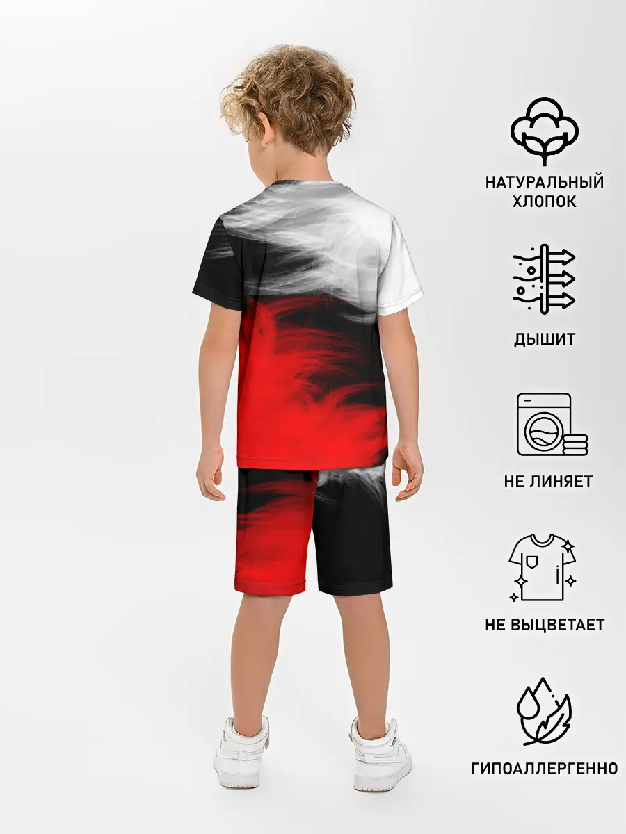 Детская пижама с шортами / ПЕРЬЯ