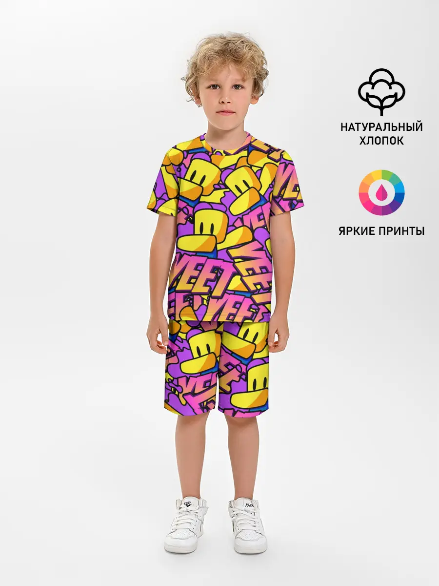 Детская пижама с шортами / ROBLOX / РОБЛОКС / YEET