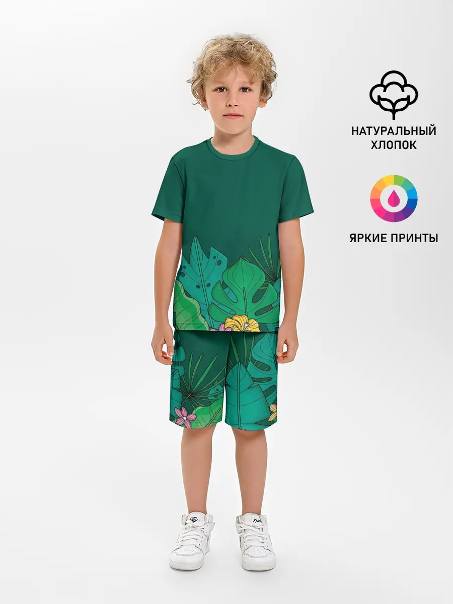 Детская пижама с шортами / Мои джунгли