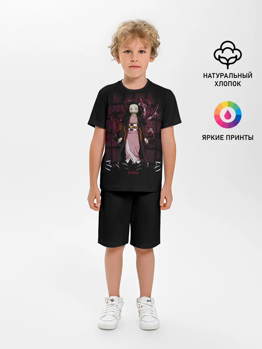 Детская пижама с шортами / Nezuko Kamado Kimetsu no Yaiba