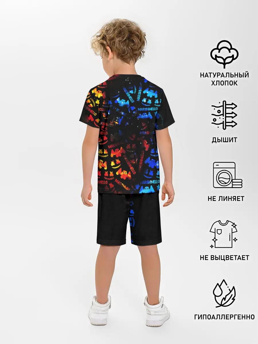 Детская пижама с шортами / MARSMELLO FIRE