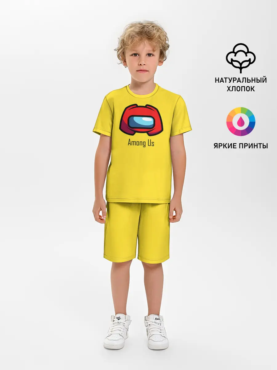 Детская пижама с шортами / Among Us|LoGo