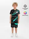 Детская пижама с шортами / MERCEDES BENZ АКВАМАРИНОВЫЙ