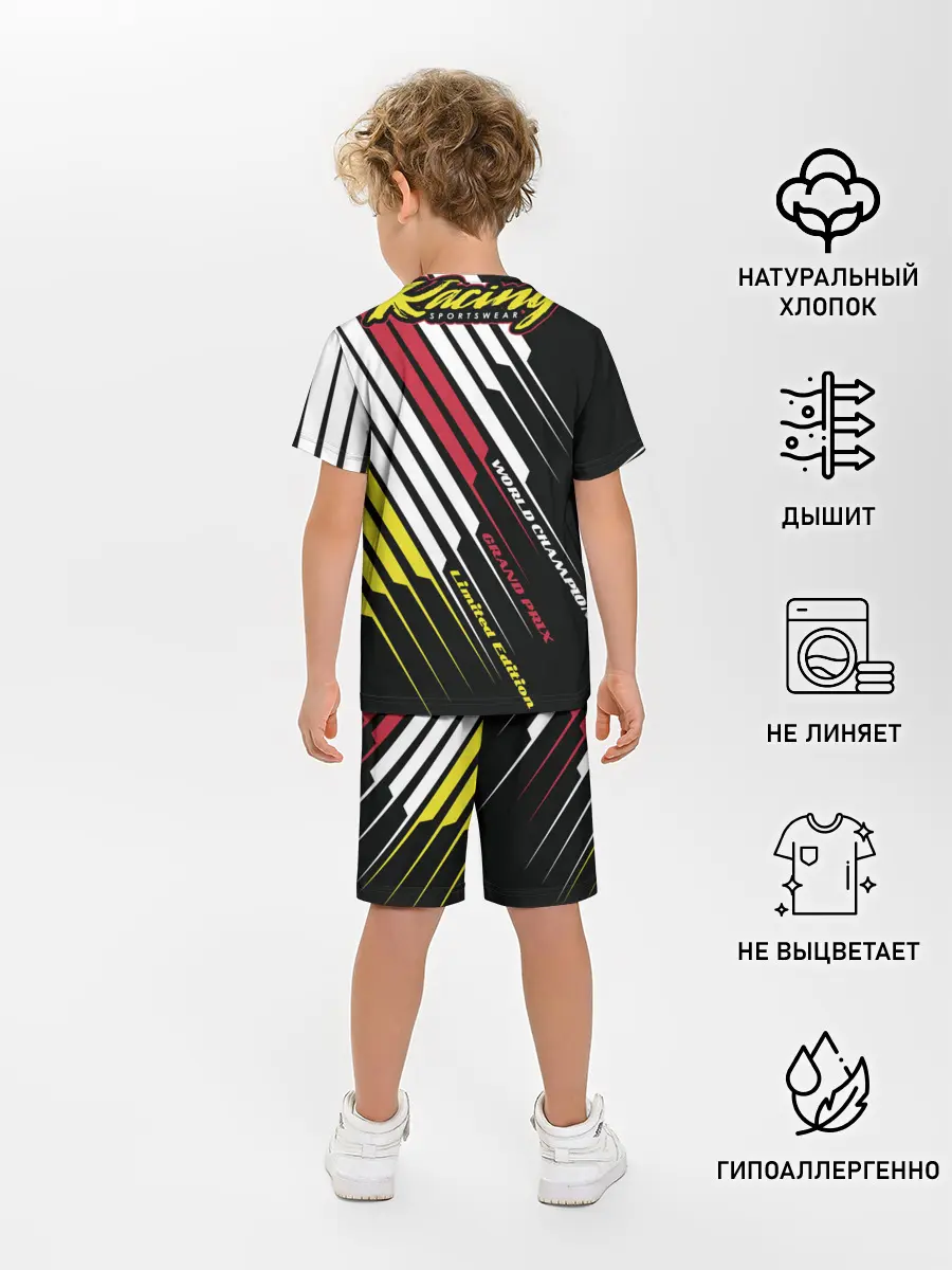 Детская пижама с шортами / Форма для мотокросса FOX