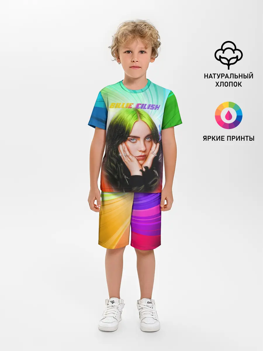 Детская пижама с шортами / BILLIE EILISH / БИЛЛИ АЙЛИШ
