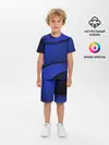 Детская пижама с шортами / 3D BLUE Вечерний синий цвет