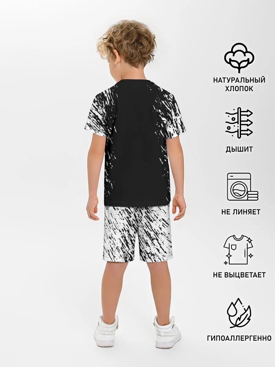 Детская пижама с шортами / Берсерк серьезный взгляд.