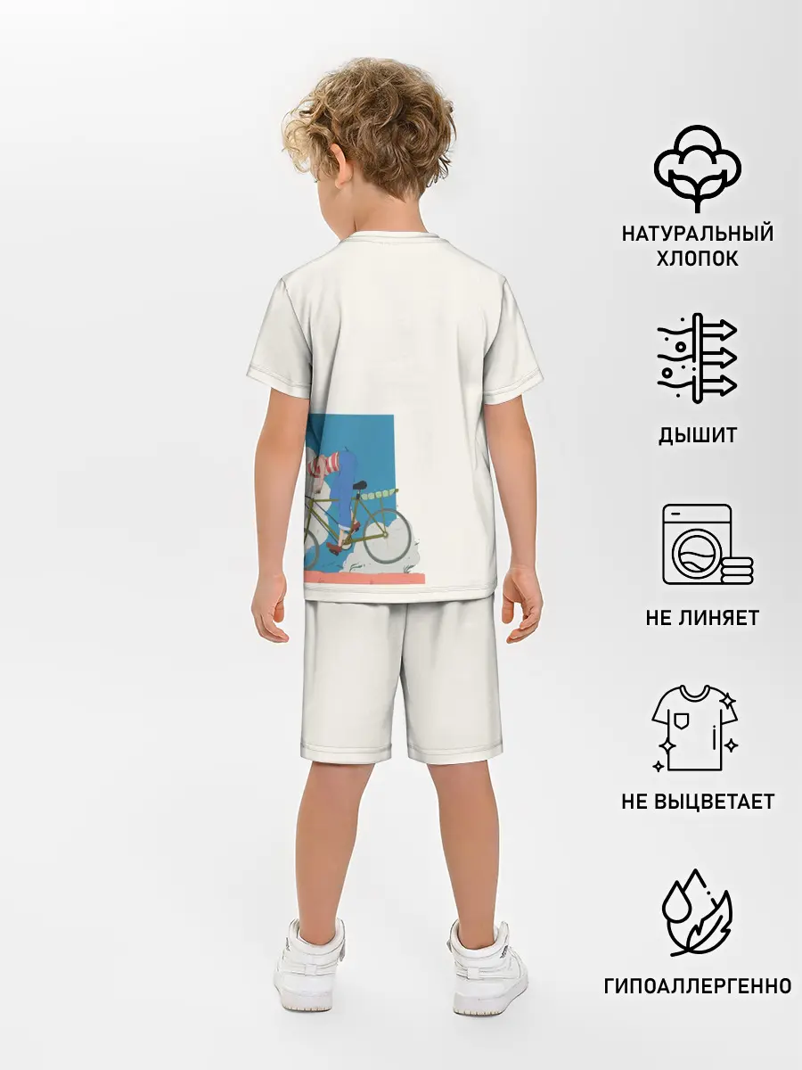 Детская пижама с шортами / Kiki’s Delivery Service на метле