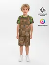 Детская пижама с шортами / Minecraft камуфляж