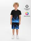 Детская пижама с шортами / Синий Огонь