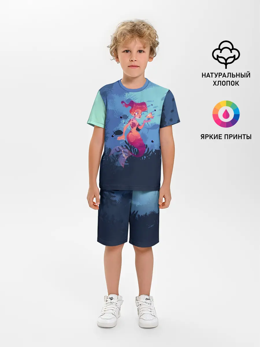 Детская пижама с шортами / Mermaid | Русалочка