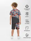 Детская пижама с шортами / Flowers with inscriptions