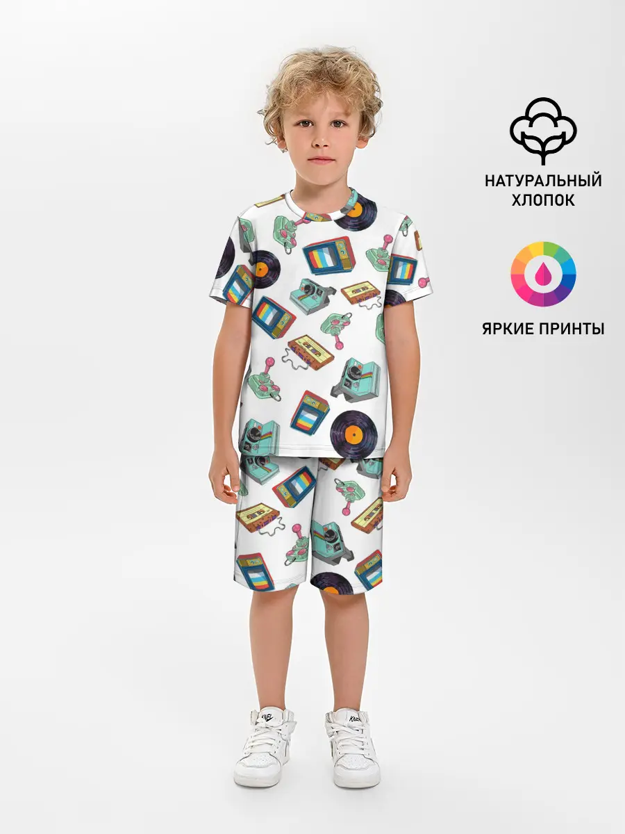 Детская пижама с шортами / Стиль 80х