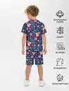 Детская пижама с шортами / Арт джунгли