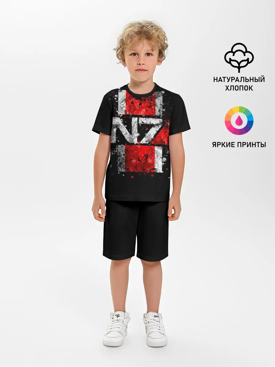 Детская пижама с шортами / Mass Effect N7