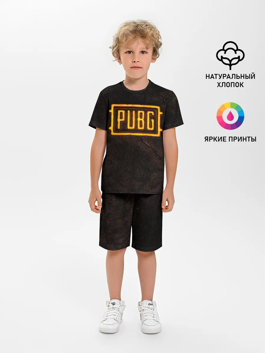 Детская пижама с шортами / PUBG | ПАБГ NEON