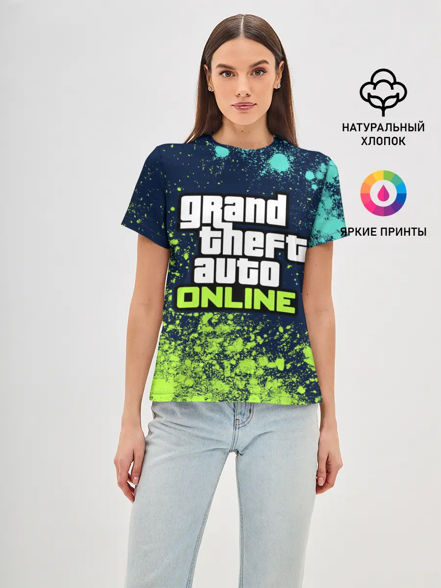 Женская базовая футболка / GTA ONLINE / ГТА ОНЛАЙН