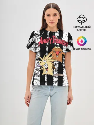 Женская базовая футболка / Крутые Бобры