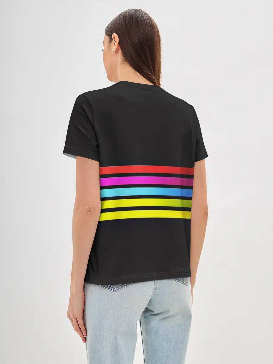 Женская базовая футболка / NEON GEOMETRY