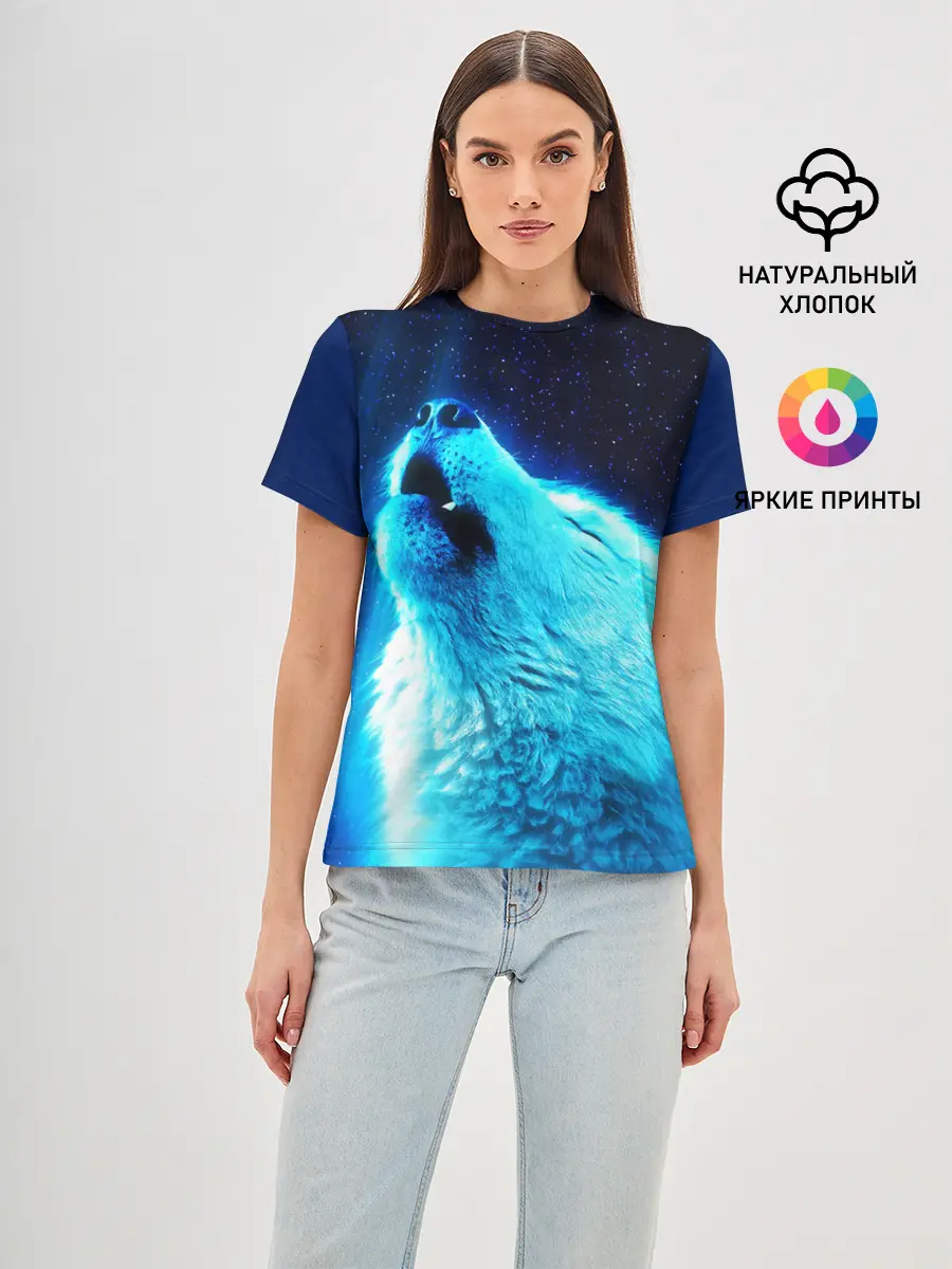 Женская базовая футболка / ВОЛЧИЙ ВОЙ