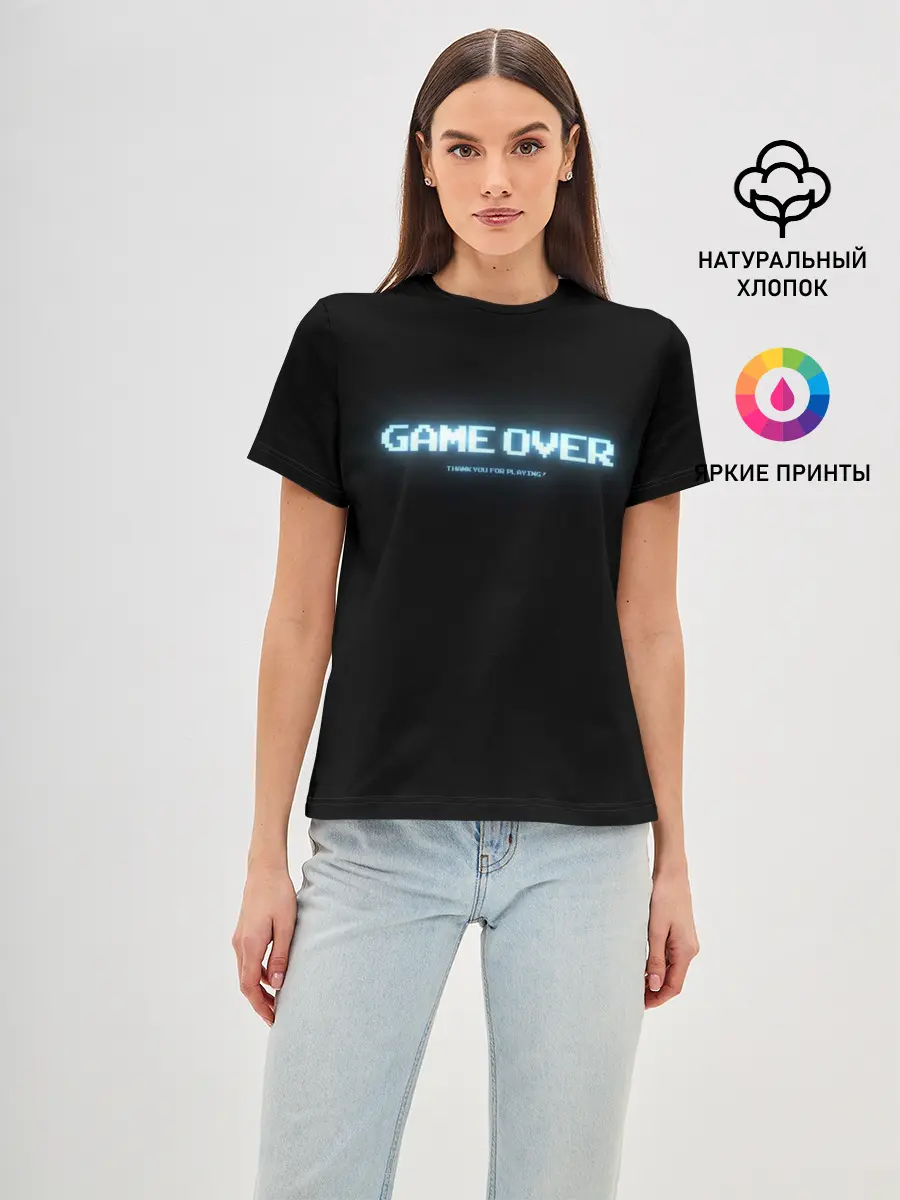 Женская базовая футболка / Game Over