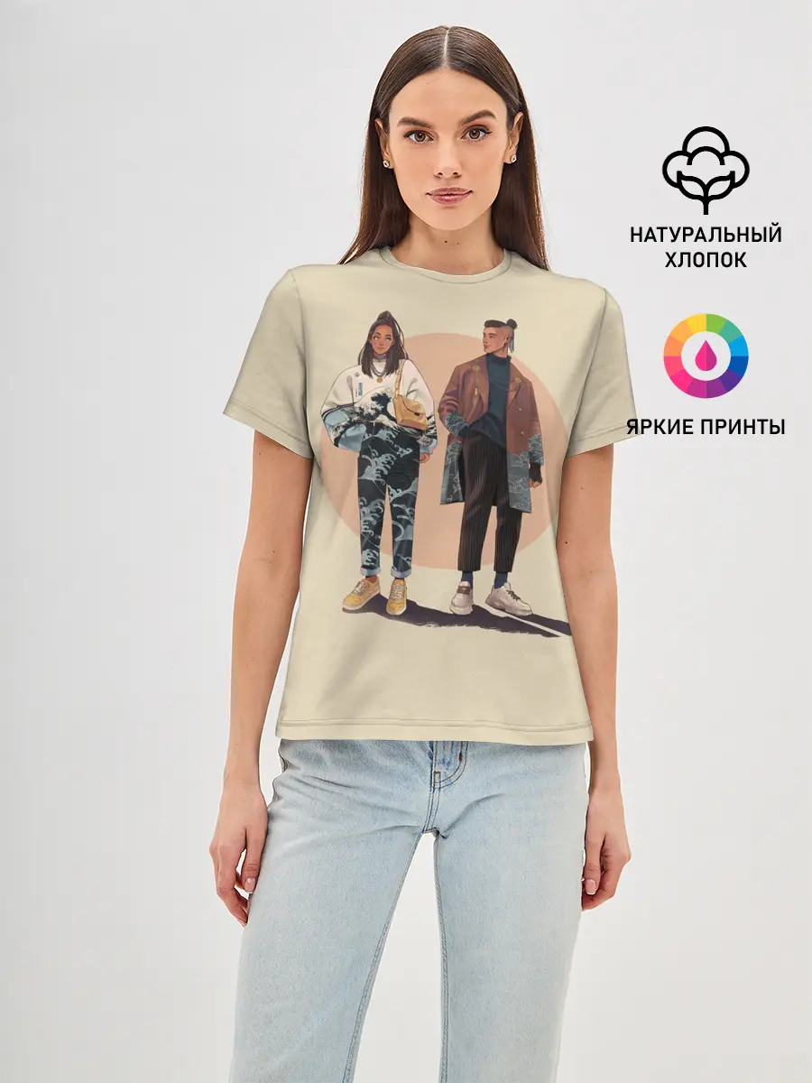 Женская базовая футболка / Катара и Сокка