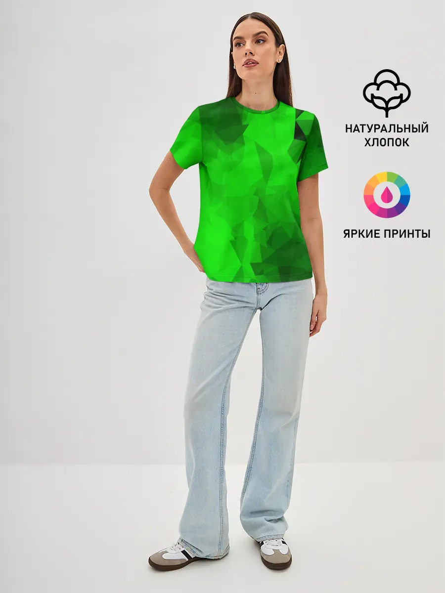 Женская базовая футболка / GREEN