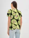 Женская базовая футболка / Avocado background