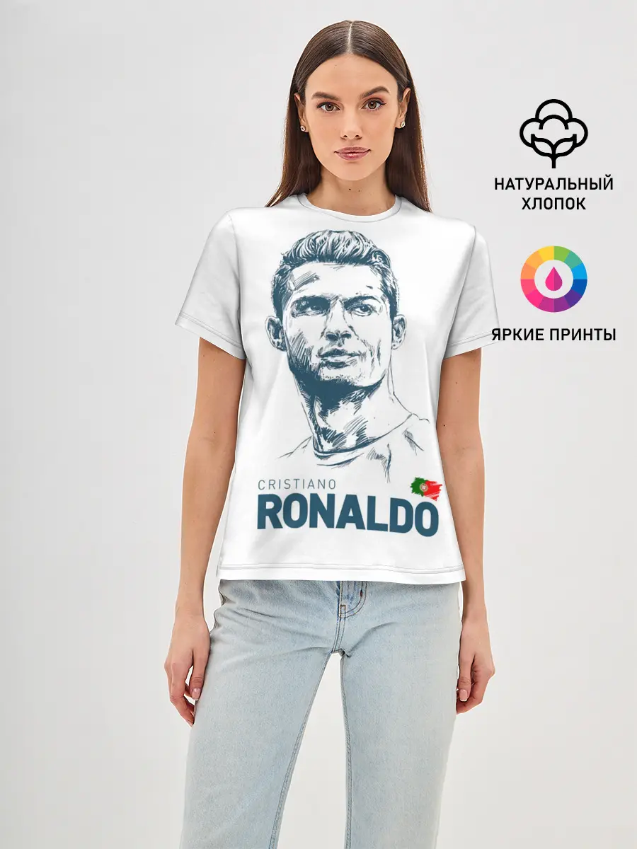 Женская базовая футболка / Криштиану Роналду