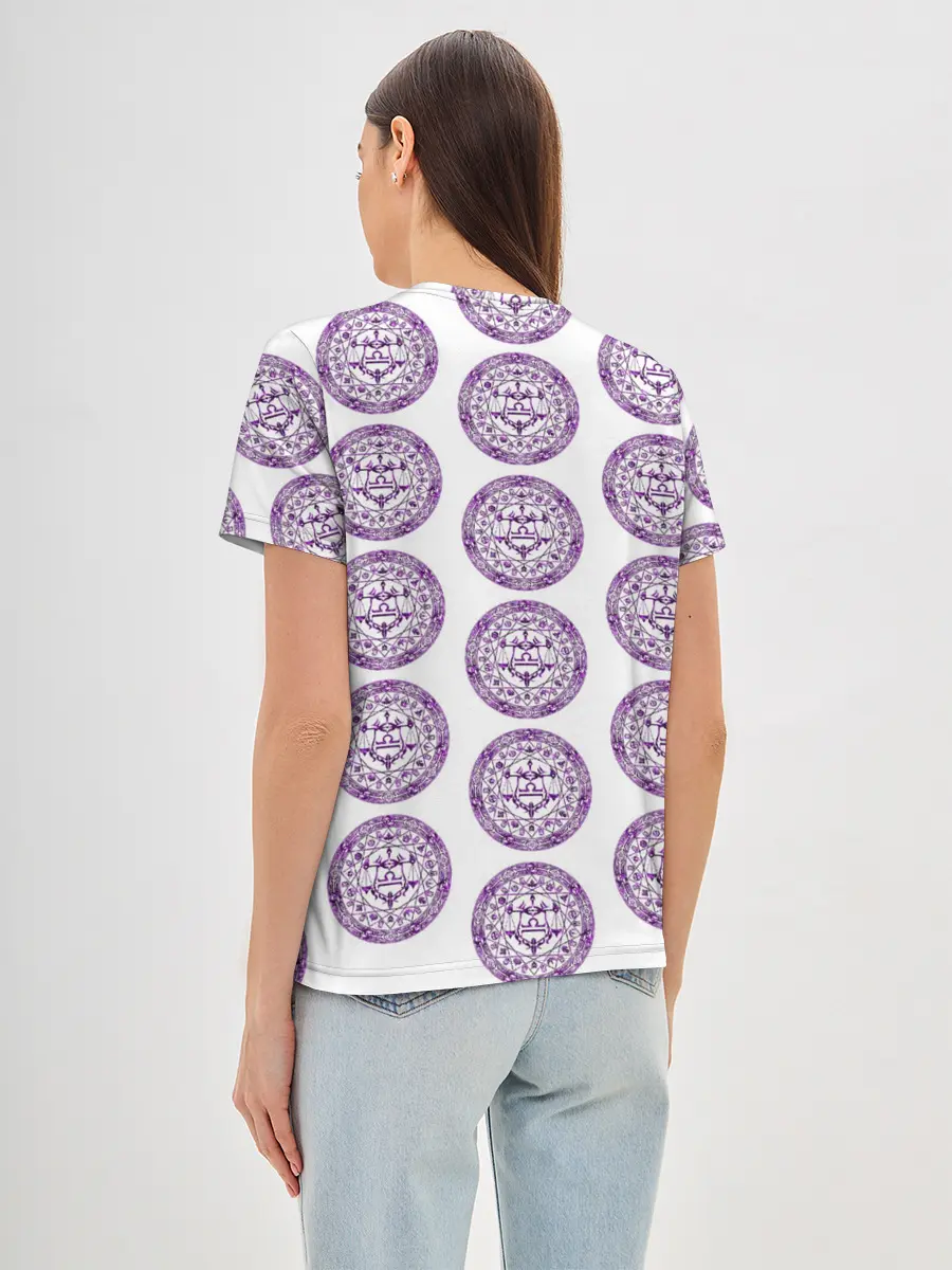 Женская базовая футболка / Пентаграмма Весы