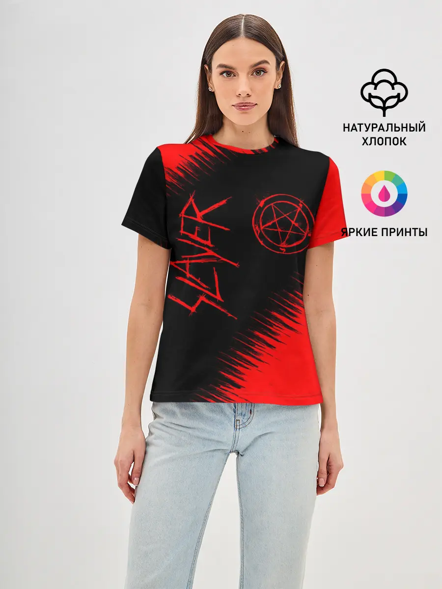 Женская базовая футболка / SLAYER