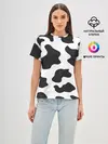 Женская базовая футболка / COW PRINT