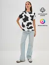Женская базовая футболка / COW PRINT