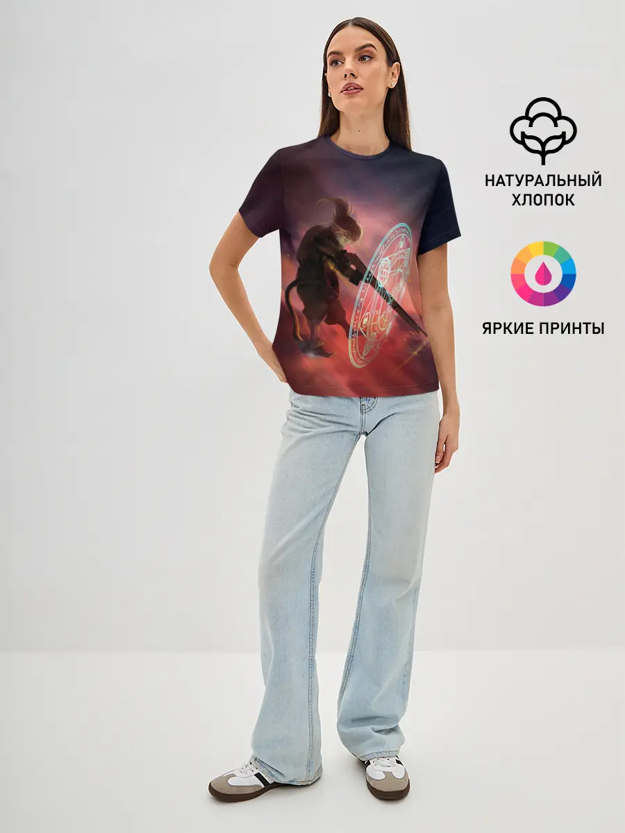 Женская базовая футболка / Удар Тани