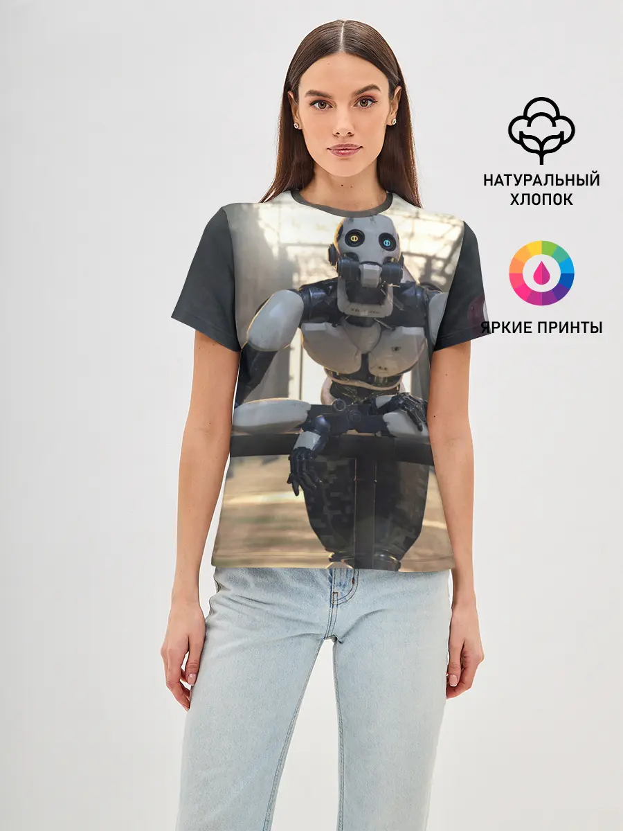 Женская базовая футболка / Любовь Смерть Роботы