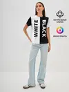Женская базовая футболка / BLACK & WHITE