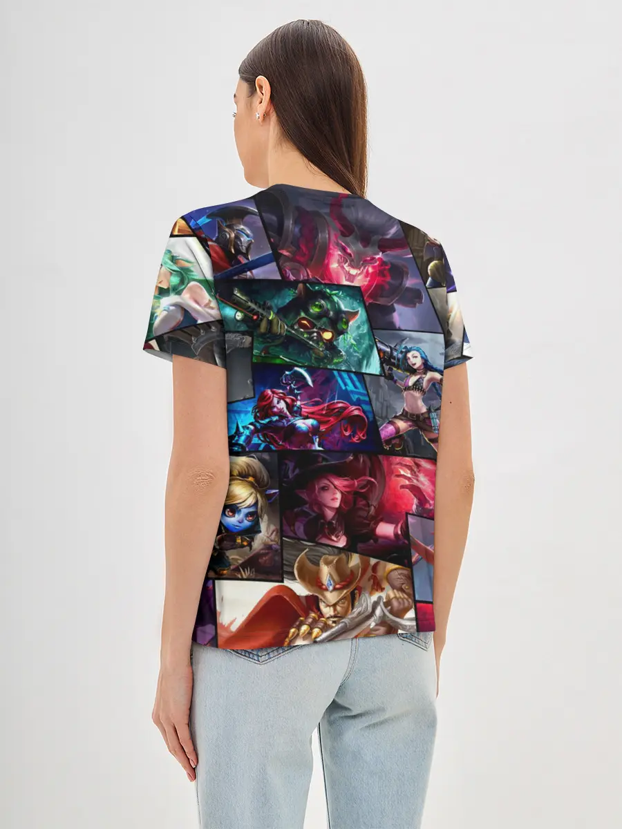 Женская базовая футболка / Лига Легенд, чемпионы