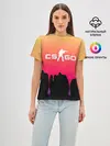 Женская базовая футболка / CS GO GRADIENT