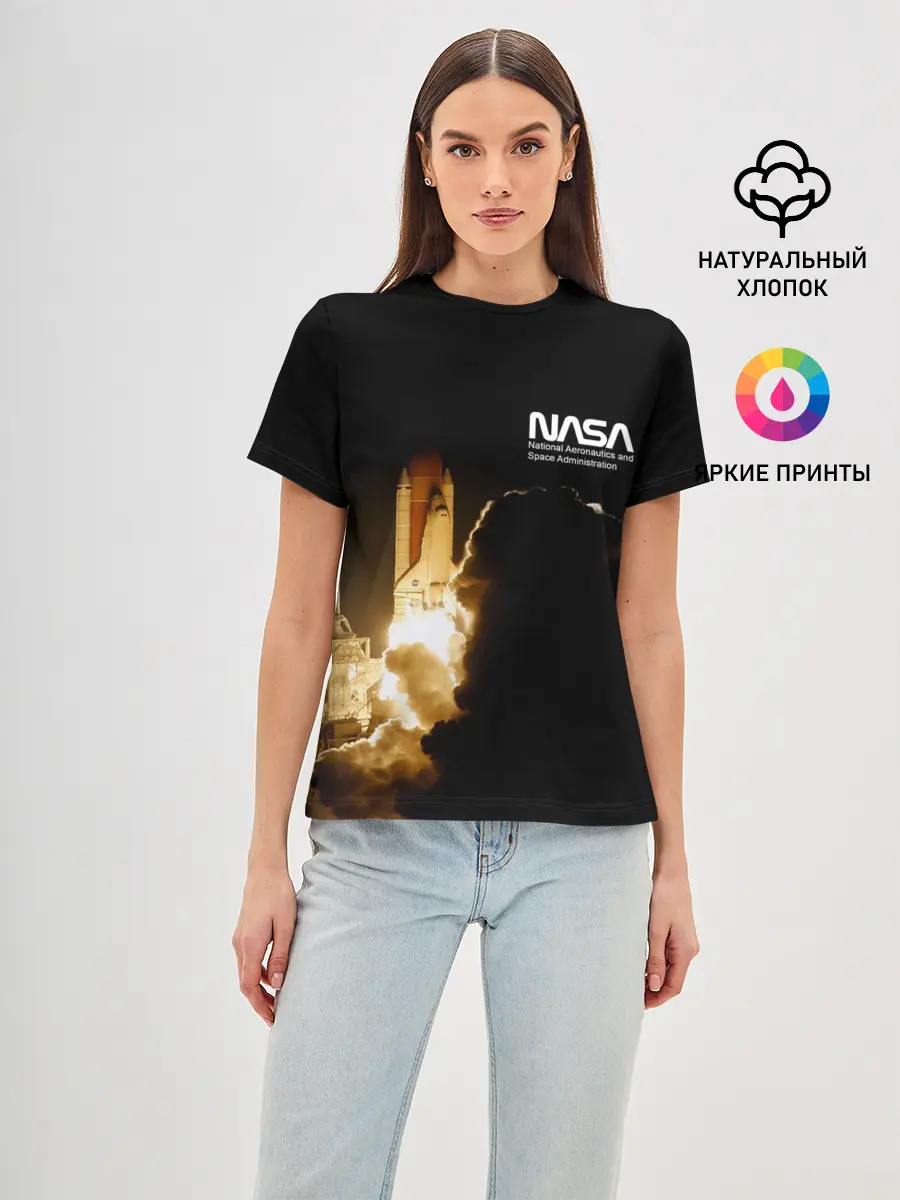 Женская базовая футболка / NASA