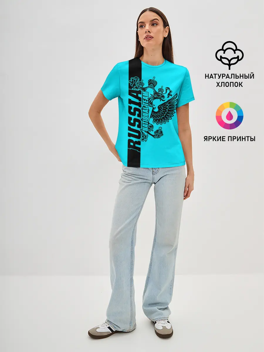 Женская базовая футболка / Russia national team