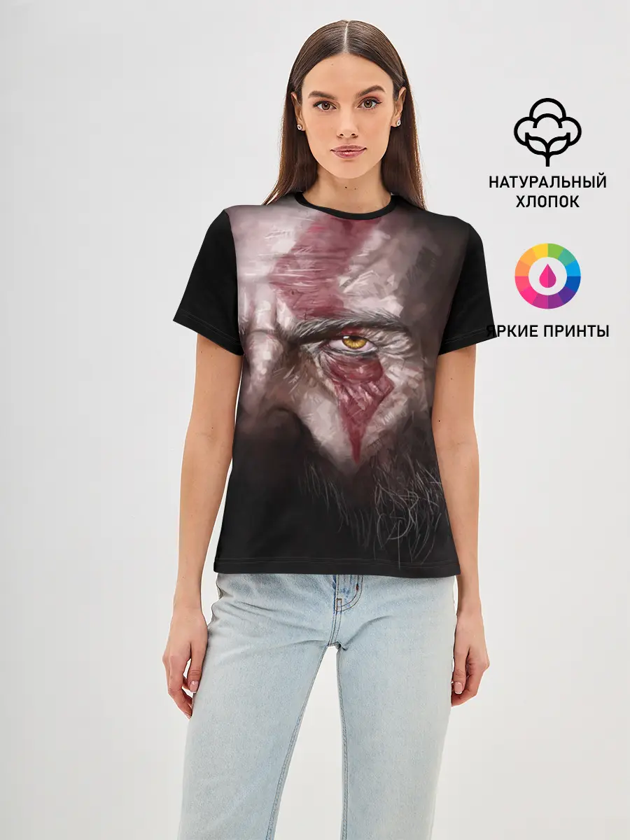 Женская базовая футболка / God of War