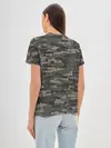 Женская базовая футболка / Именной камуфляж. Игорь