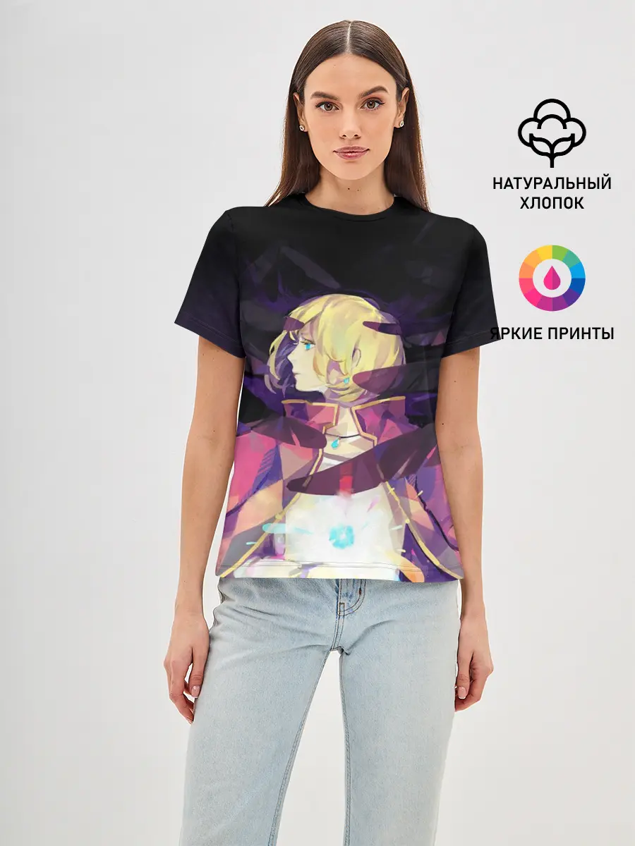 Женская базовая футболка / Крылья Хаула