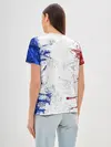 Женская базовая футболка / BLUE WHITE & RED