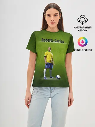 Женская базовая футболка / Roberto Carlos $$$