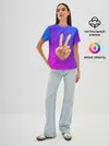 Женская базовая футболка / ВСЕМ МИР | PEACE